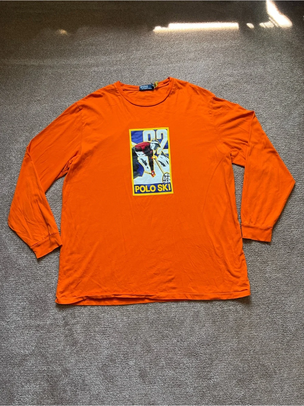 VTG 90’s Polo Ralph Lauren Polo Ski Orange Longsleeve Tee